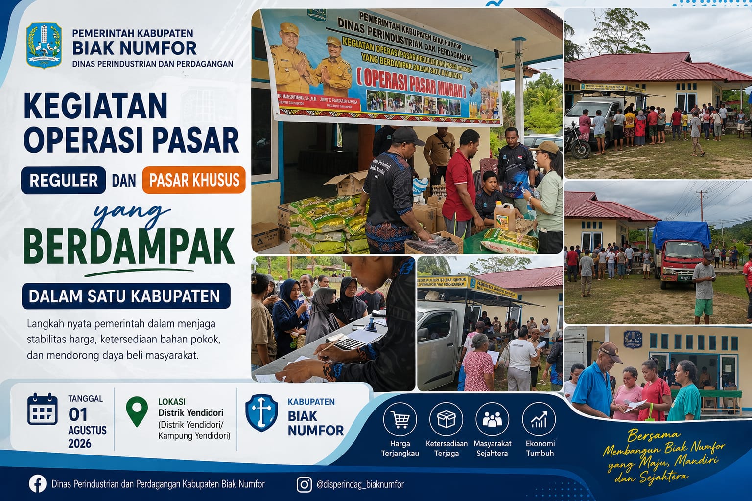 Kegiatan Operasi Pasar Reguler & Pasar Khusus Yang Berdampak Dalam Satu Kabupaten